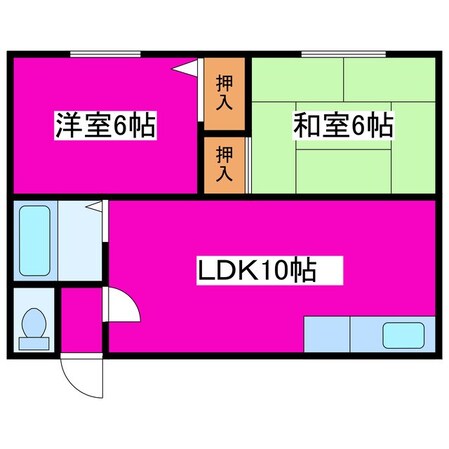 環状通東駅 徒歩13分 2階の物件間取画像